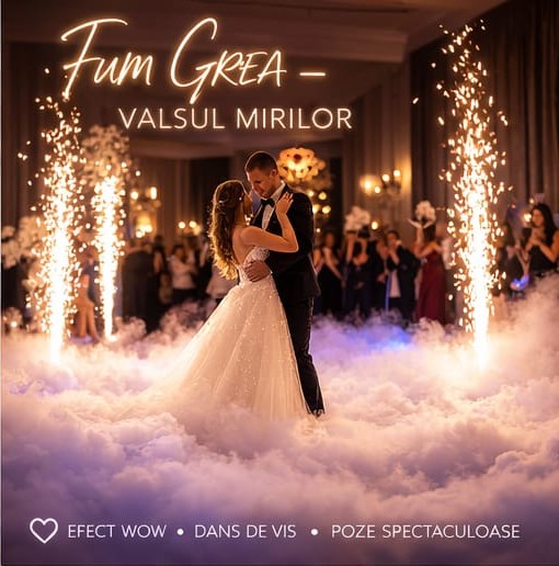 Fum greu pentru valsul mirilor